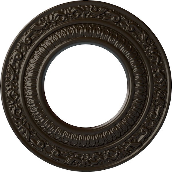 Ekena Millwork Andrea Ceiling Medallion (Fits Canopies up to 4 1/8"), 8 1/8"OD x 4 1/8"ID x 1/2"P, Stone Hearth CM08ADSHF - main